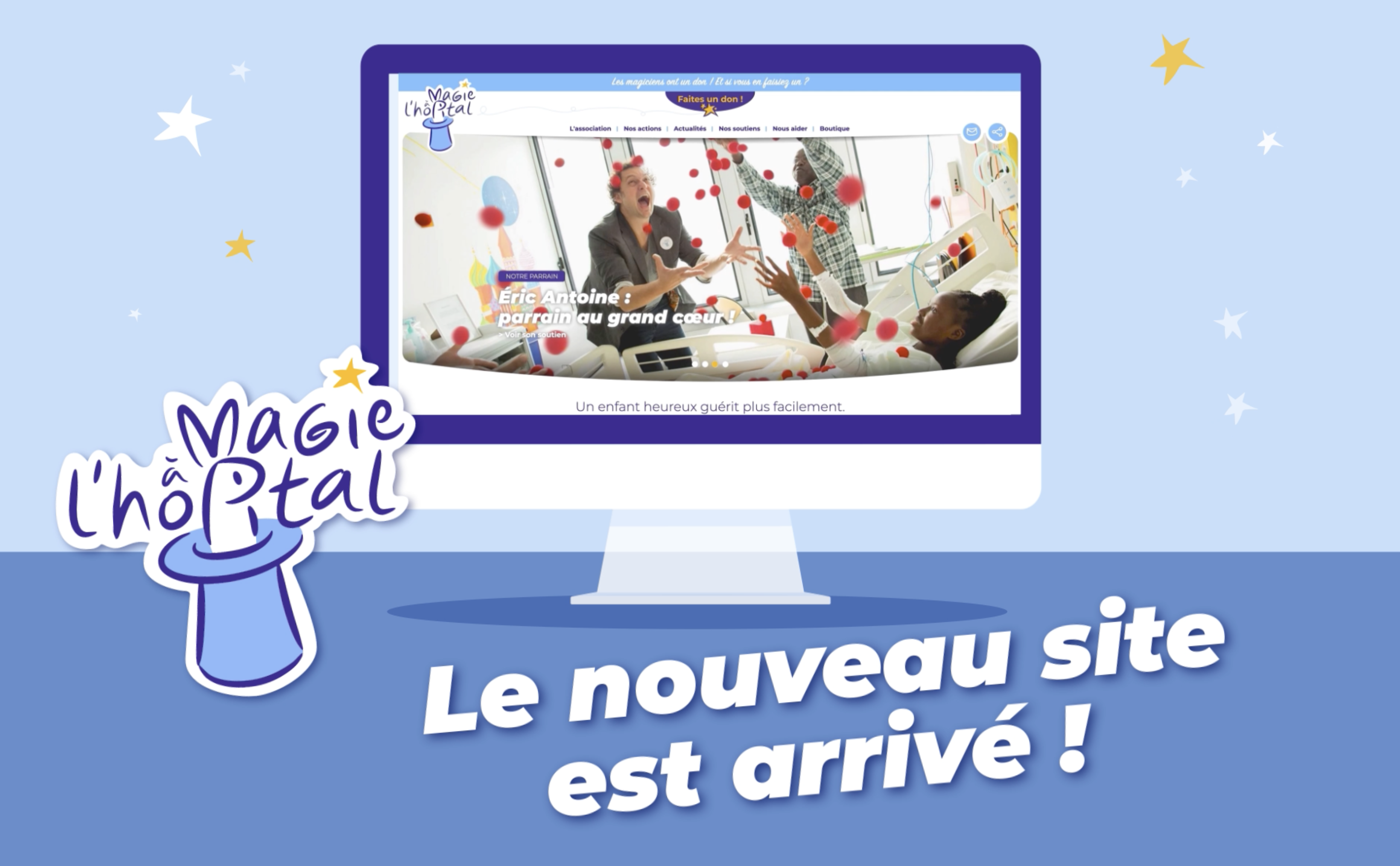 Nouveau site internet de Magie à l'hôpital