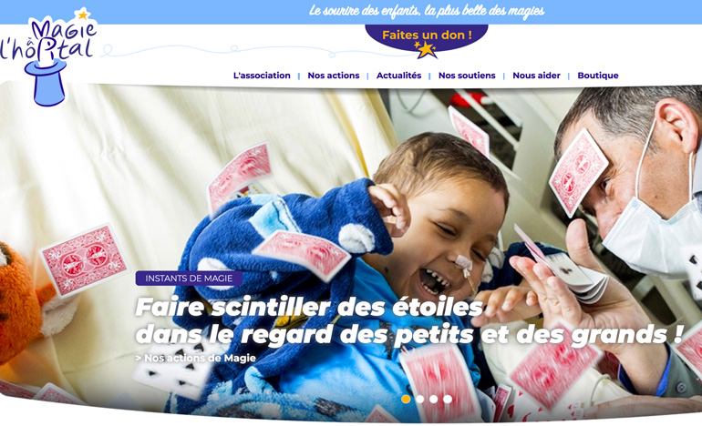 Magie à l'hôpital lance son nouveau site internet 