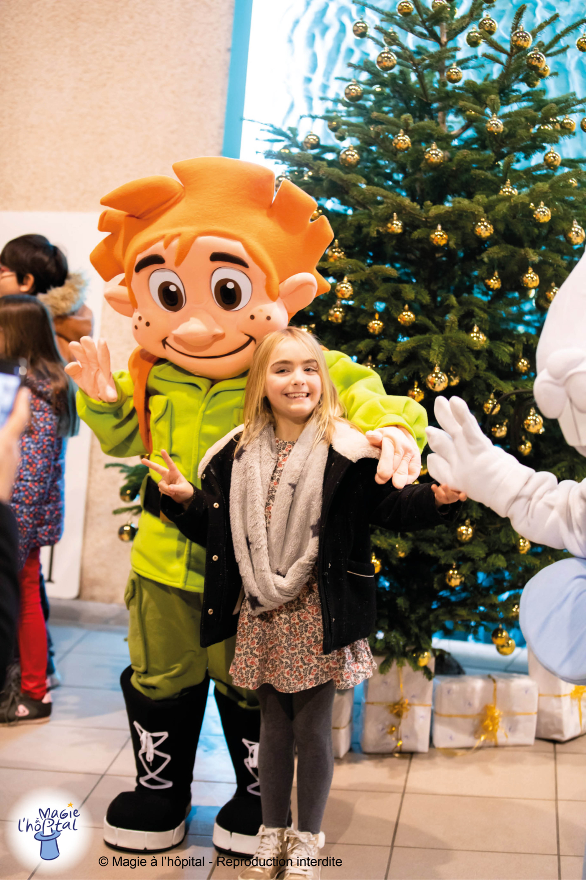 spectacle de Noël 2022 association Magie à l'hôpital Yvan l'Aventurier le Secret d'Alfred