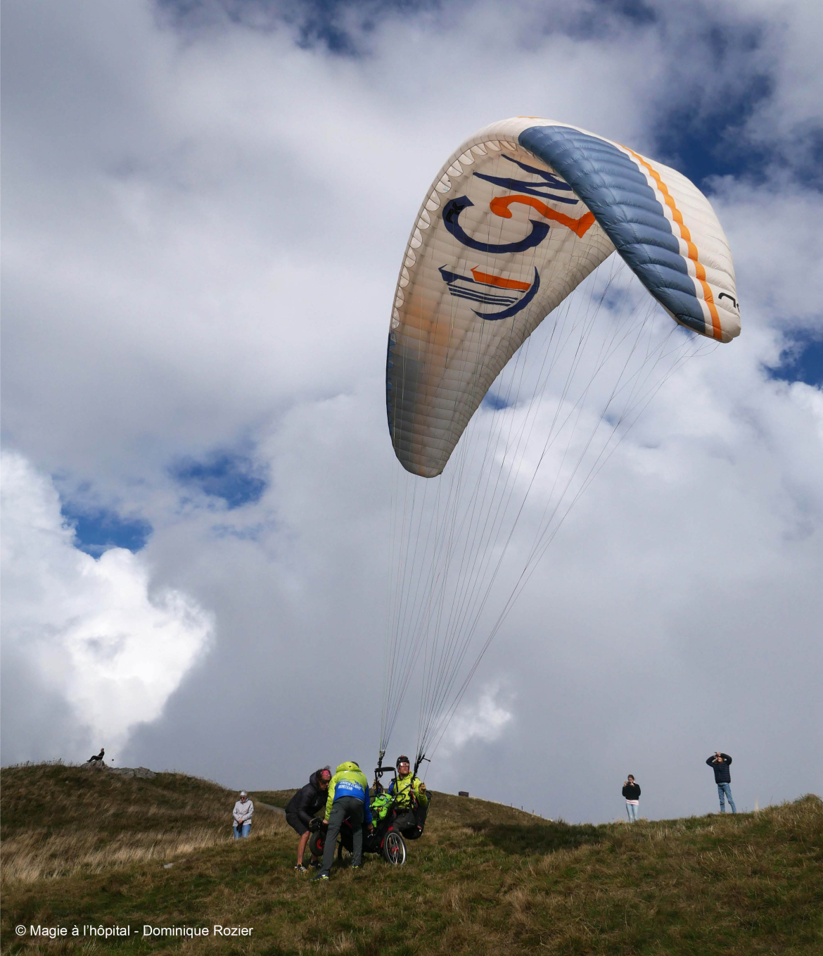 Rêve vol en parapente Vichy association Magie à l'hôpital